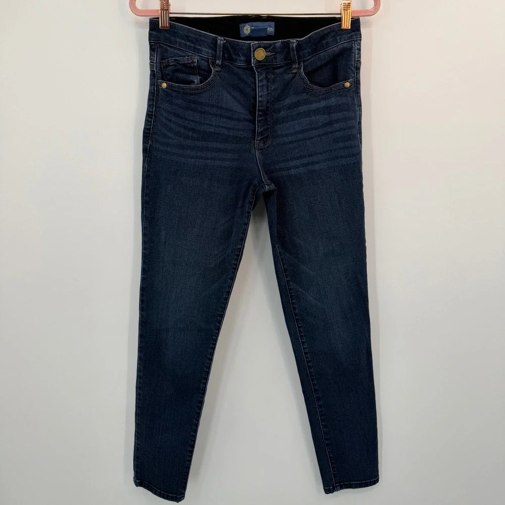 Democracy Absolution Skinny Jeans Size 8 Dark Indigo High Rise Slimming Modern - Picture 4 of 9